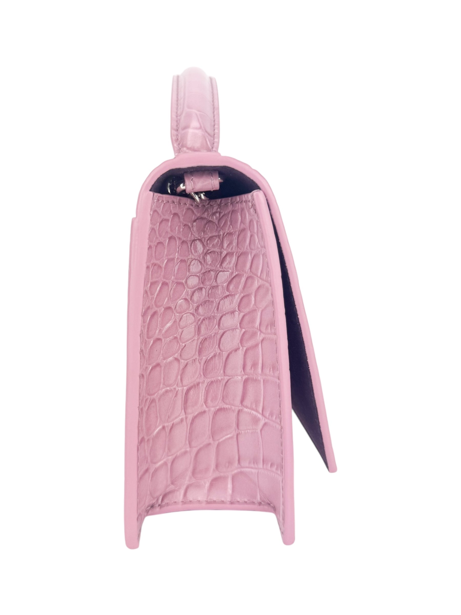 Alexander McQueen Lilac Leather Top Handle Skull Bag