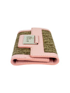 Dior Brown and Pink Monogram Canvas Key Case