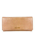 Miu Miu Dusty Pink Croc Embossed Patent Leather Wallet