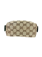 Gucci Brown, Beige and Green Cosmetic Pouch