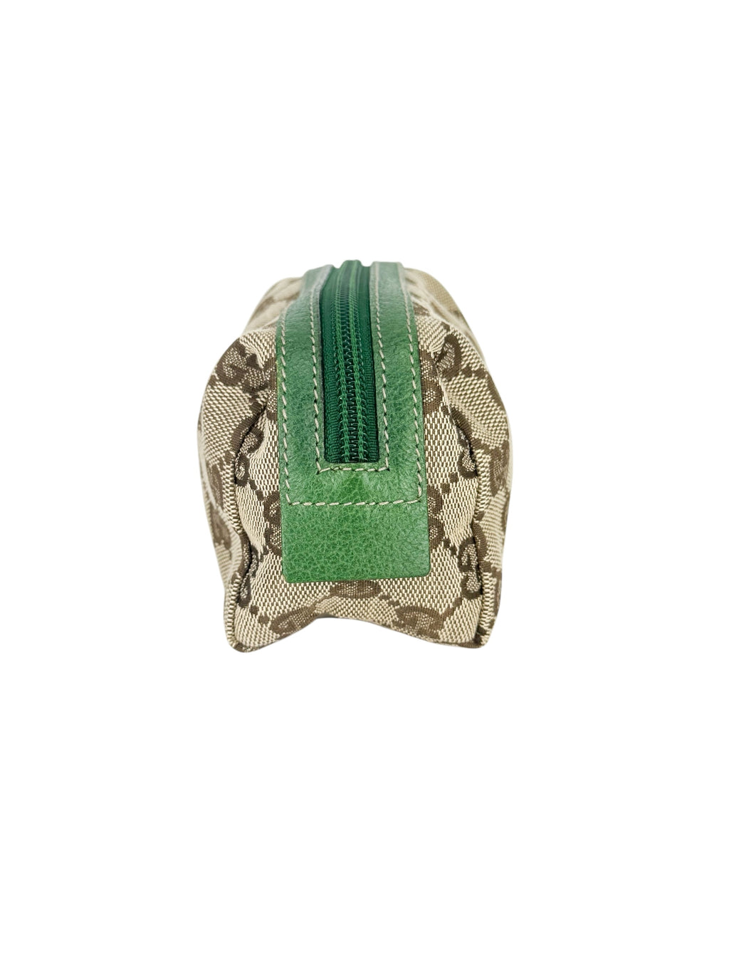 Gucci Brown, Beige and Green Cosmetic Pouch