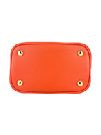 Prada Orange Saffiano Leather Pannier Bag Small