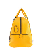 Gucci x Adidas Brown and Yellow Leather Duffle Bag