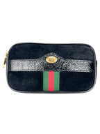 Gucci Patent Leather and Suede Ophidia Waistbag