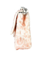 Chanel Light Pink Canvas and Sequin Paillette Single Flap Shoulder Bag