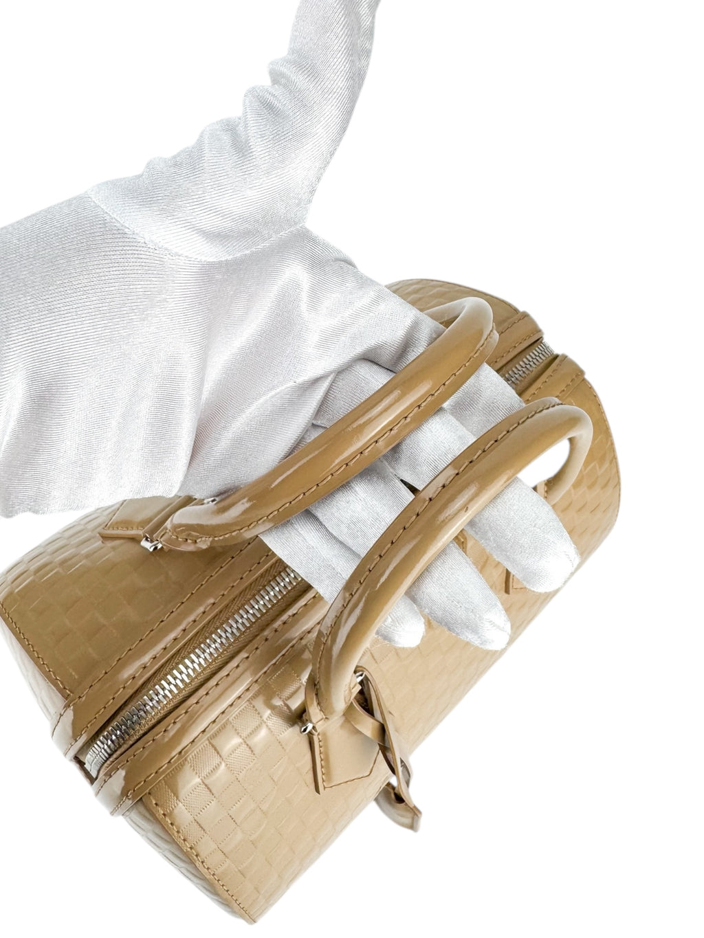 Louis Vuitton Light Beige Damier Facette Cube Speedy MM