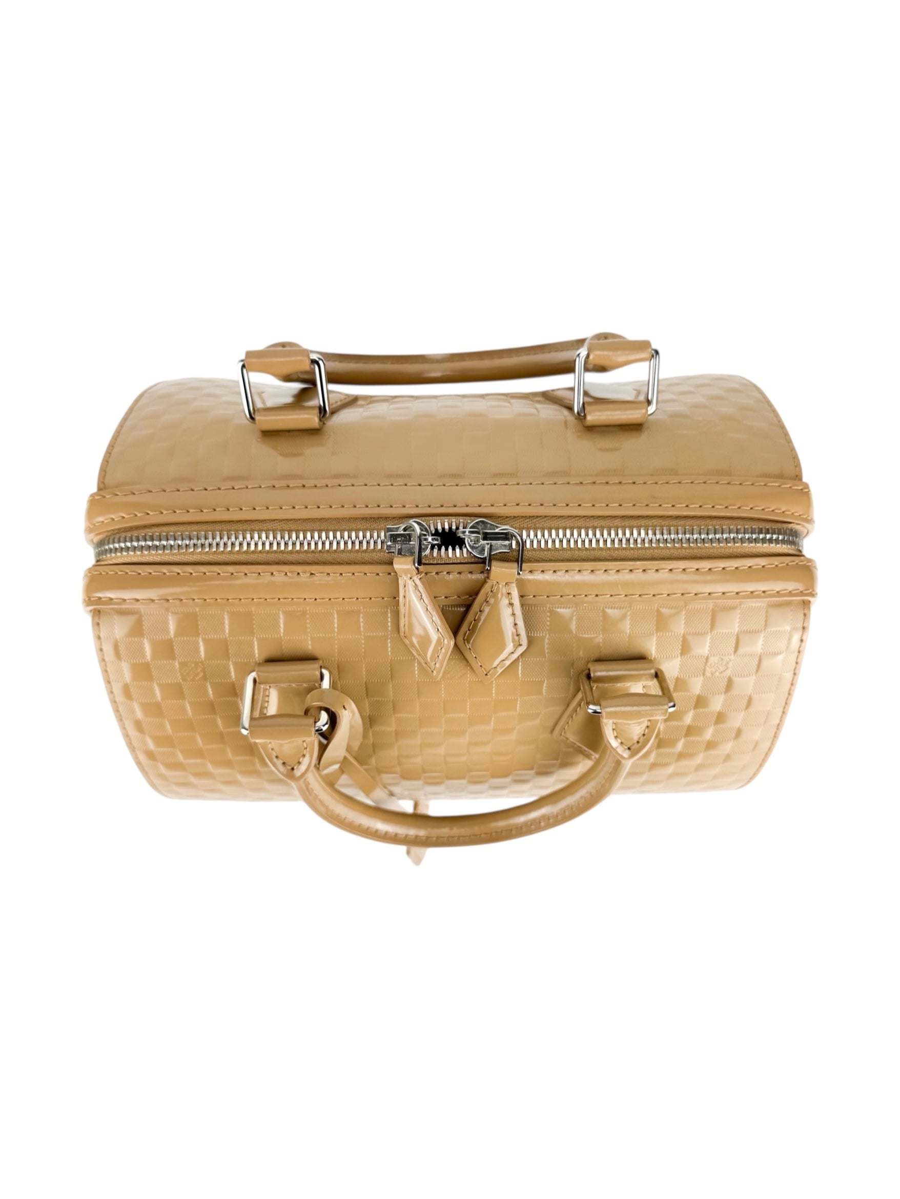 Louis Vuitton Light Beige Damier Facette Cube Speedy MM
