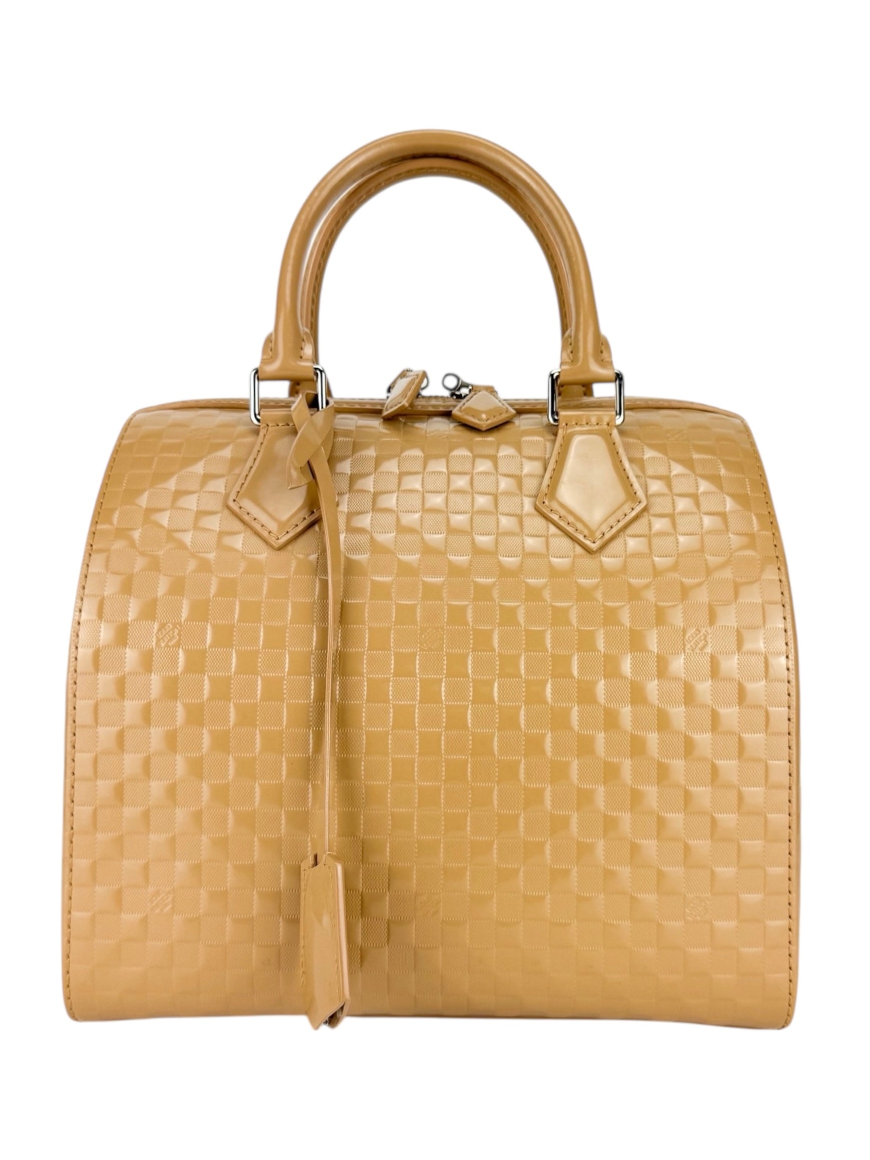 Louis Vuitton Light Beige Damier Facette Cube Speedy MM