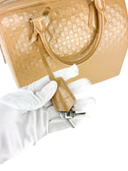 Louis Vuitton Light Beige Damier Facette Cube Speedy MM