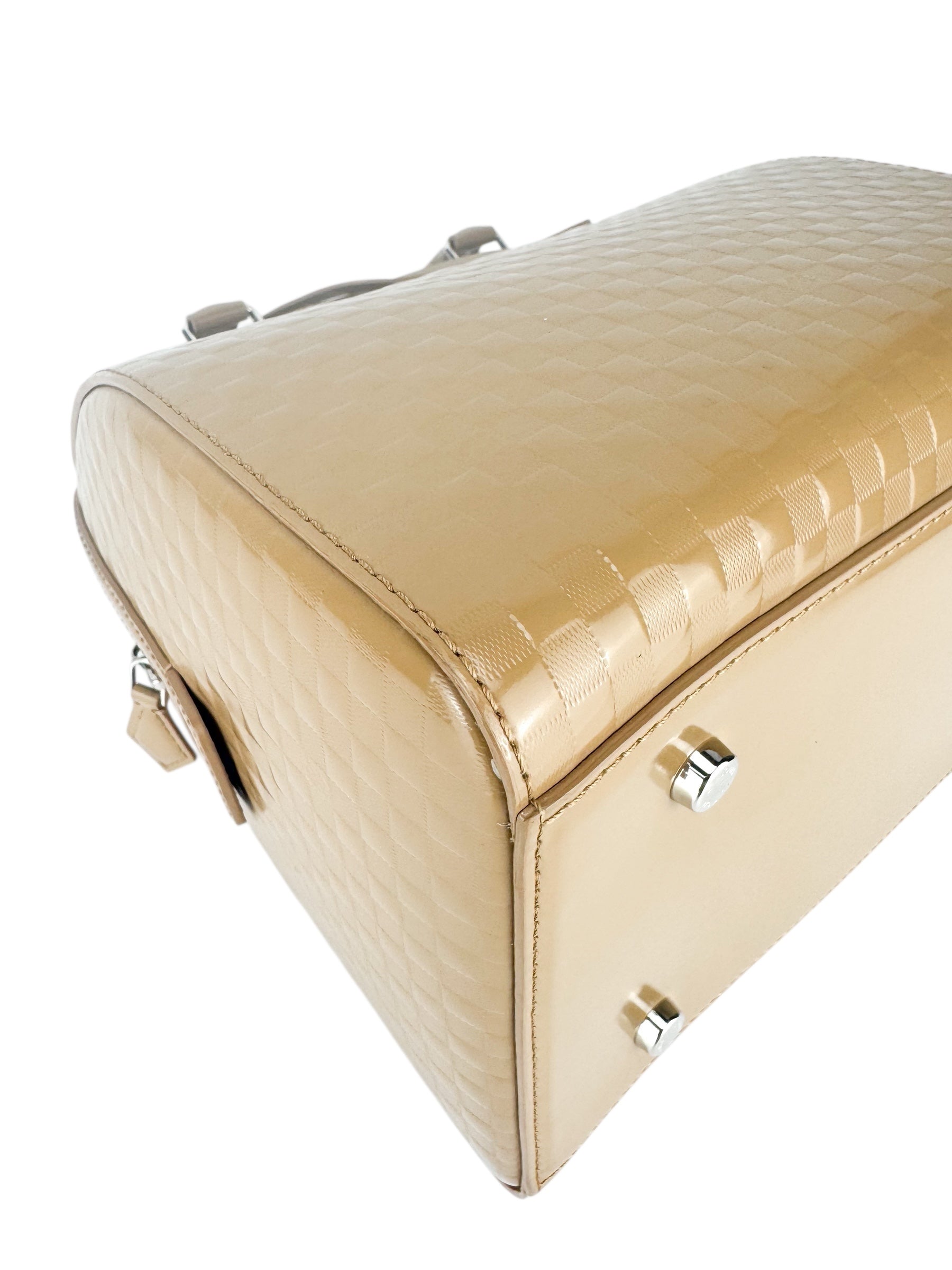 Louis Vuitton Light Beige Damier Facette Cube Speedy MM