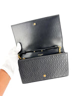 Saint Laurent Black Leather Chain Wallet