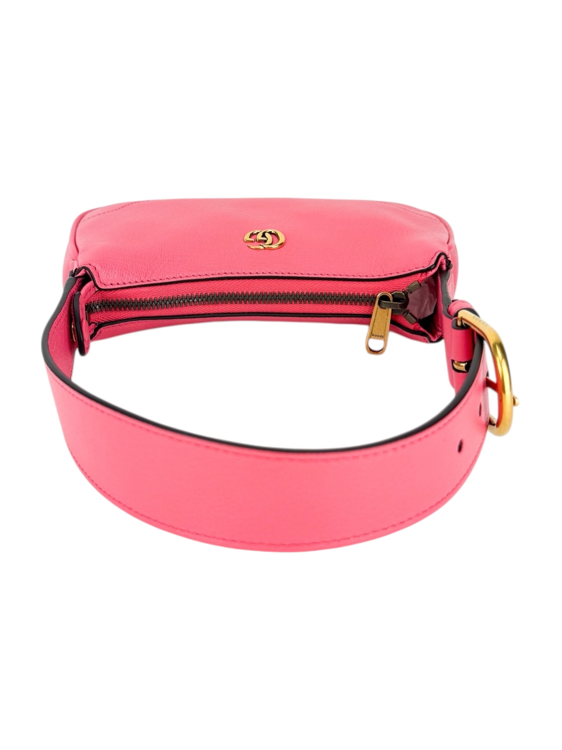 Gucci Pink Leather Aphrodite Shoulder Bag Mini