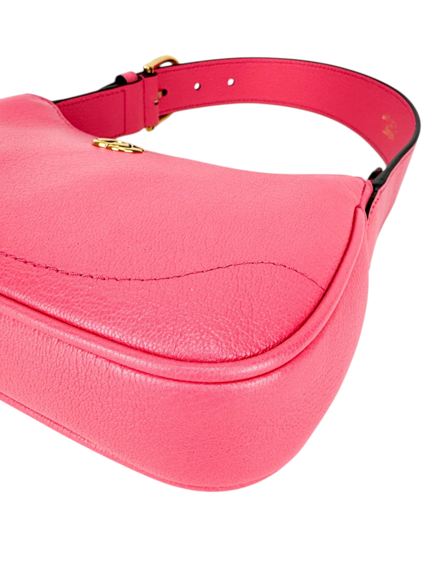 Gucci Pink Leather Aphrodite Shoulder Bag Mini