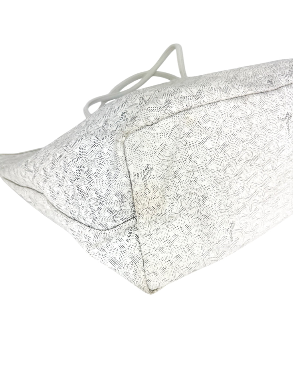 Goyard White Goyardine Coated Canvas Saint Louis GM Tote