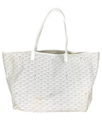 Goyard White Goyardine Coated Canvas Saint Louis GM Tote