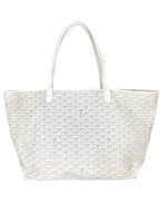 Goyard White Goyardine Coated Canvas Saint Louis GM Tote