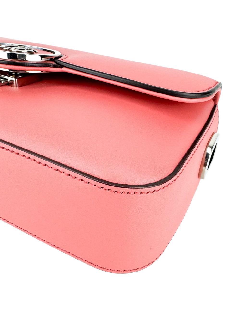Gucci Pink Leather Petite GG Shoulder Bag Mini