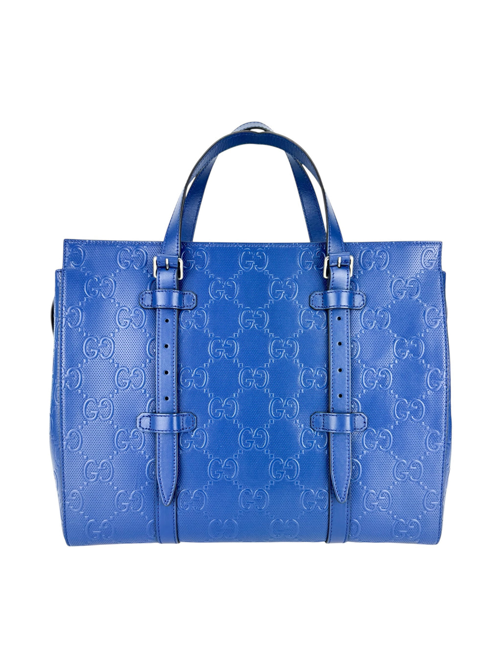 Gucci Royal Blue Large Guccissima Tote Bag