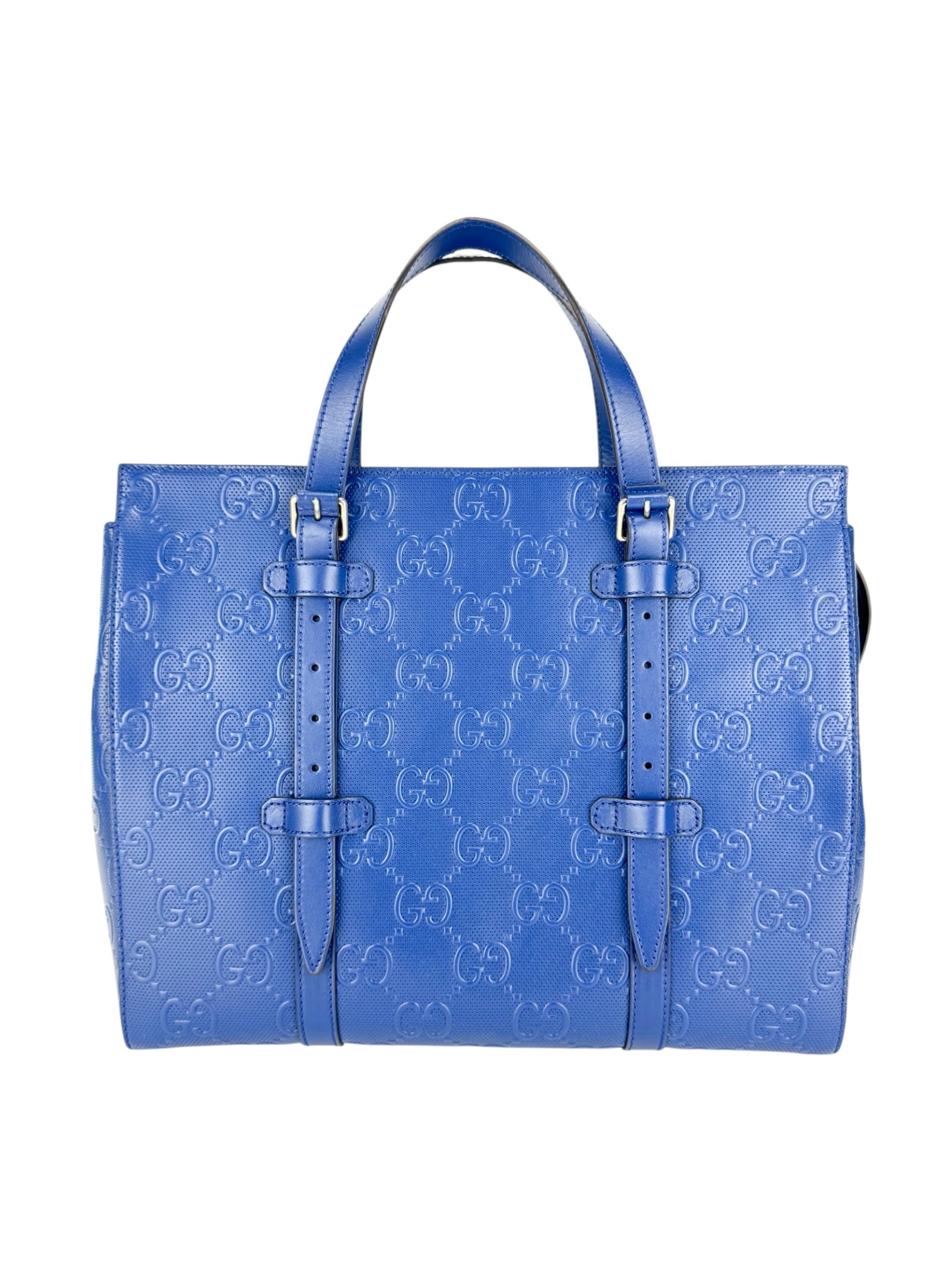 Gucci Royal Blue Large Guccissima Tote Bag