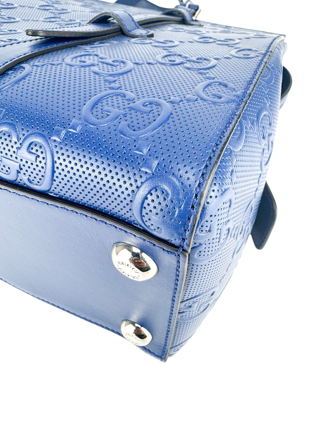 Gucci Royal Blue Large Guccissima Tote Bag