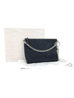 Jimmy Choo Black Velvet Sparkle Pochette Bag