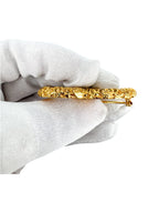 Chanel Gold Textured CC Brooch