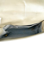 Chanel Bicolor Metallic Light Gold and Silver Calfskin Boy Bag Medium