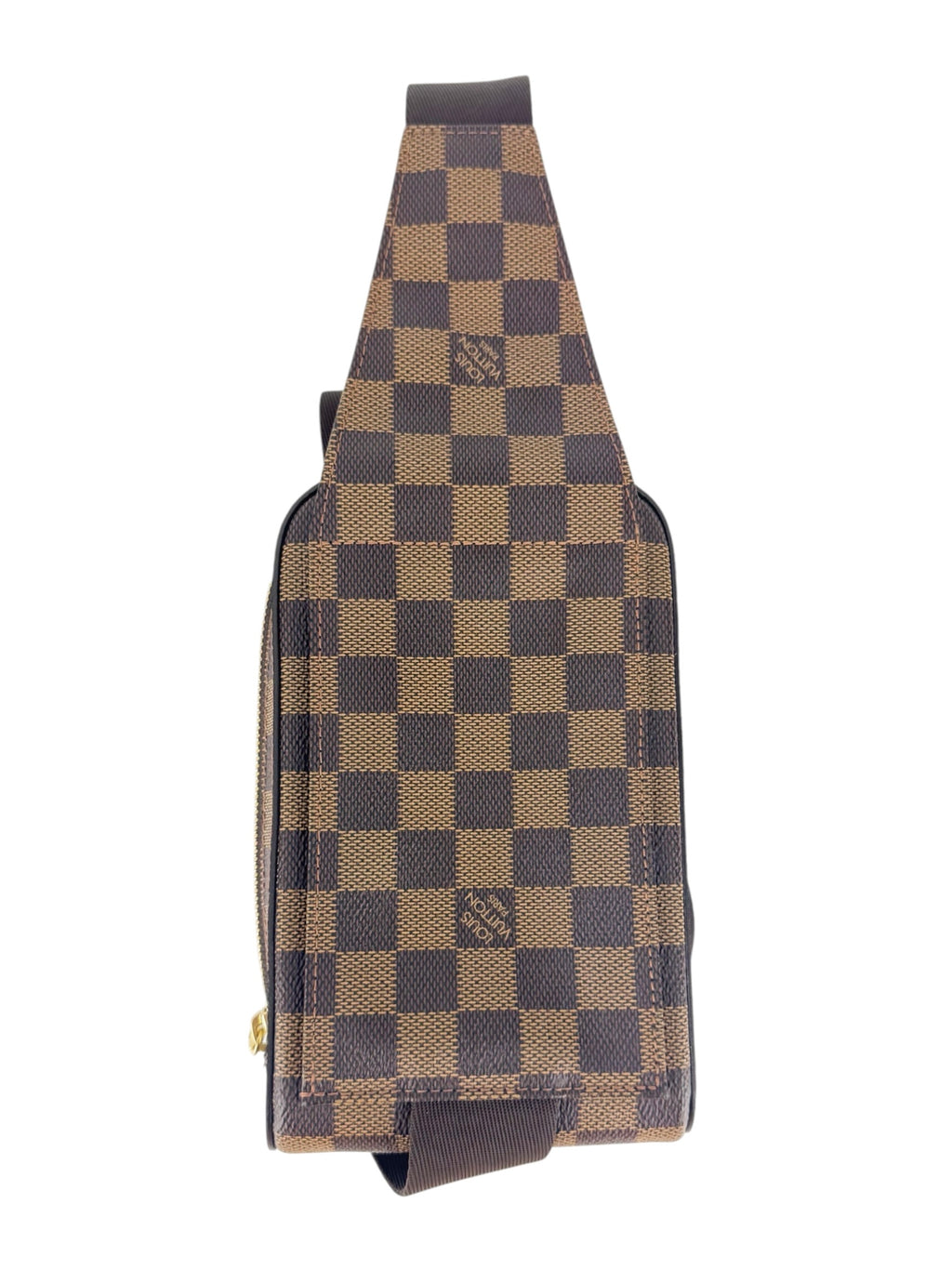 Louis Vuitton Damier Ebene Canvas Leather Geronimos Sling Bag