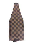Louis Vuitton Damier Ebene Canvas Leather Geronimos Sling Bag