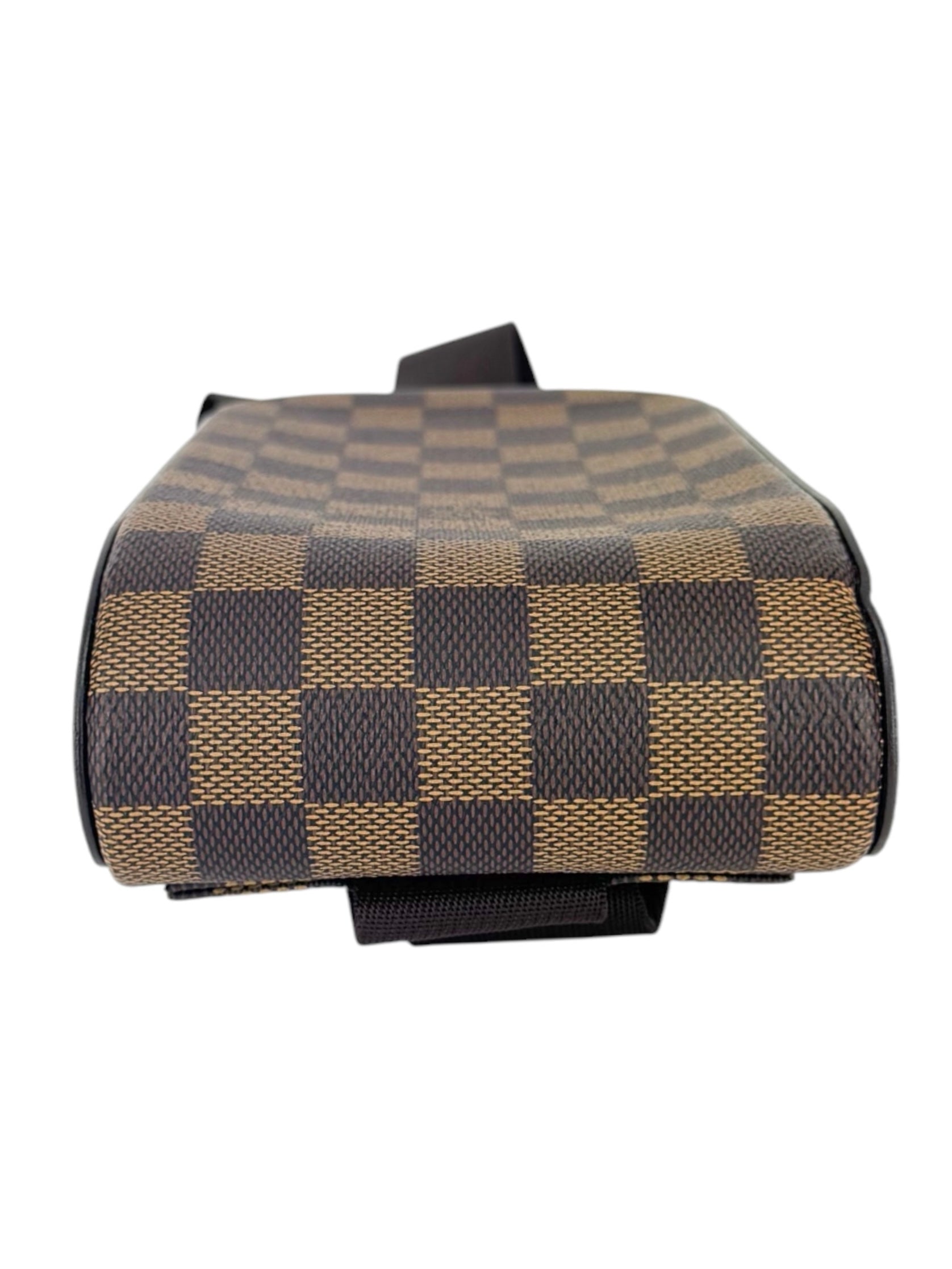 Louis Vuitton Damier Ebene Canvas Leather Geronimos Sling Bag
