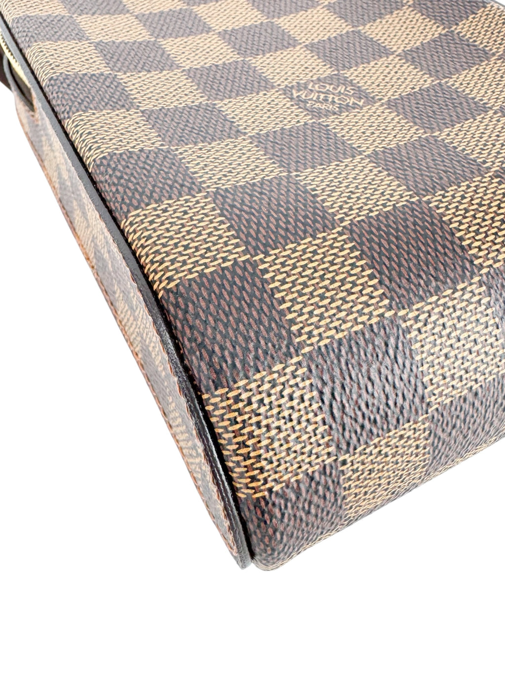 Louis Vuitton Damier Ebene Canvas Leather Geronimos Sling Bag