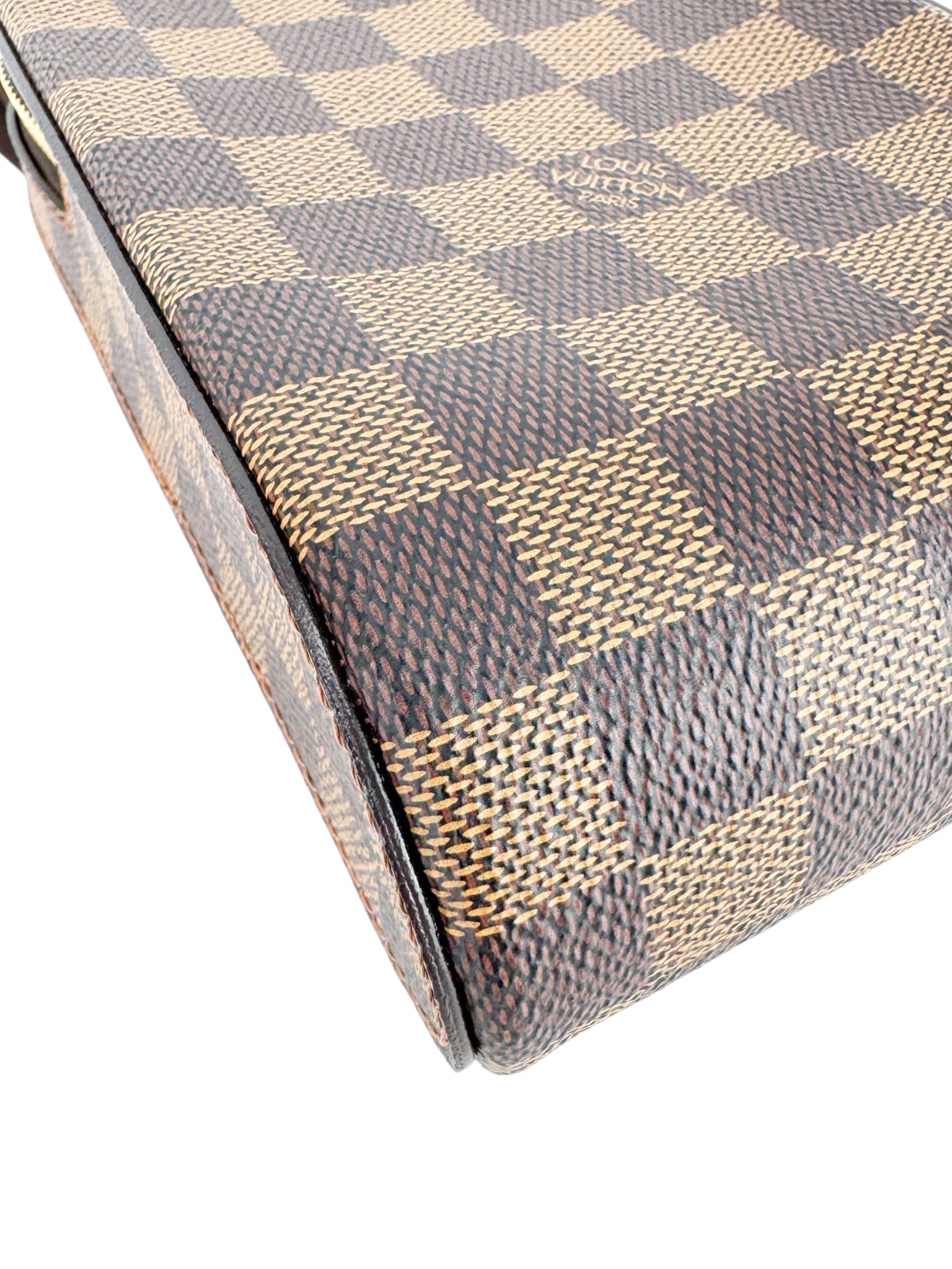 Louis Vuitton Damier Ebene Canvas Leather Geronimos Sling Bag