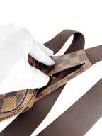Louis Vuitton Damier Ebene Canvas Leather Geronimos Sling Bag