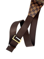 Louis Vuitton Damier Ebene Canvas Leather Geronimos Sling Bag