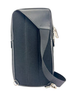 Fendi Black, Brown and Red Leather Zucca Sling Bag