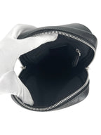 Fendi Black, Brown and Red Leather Zucca Sling Bag