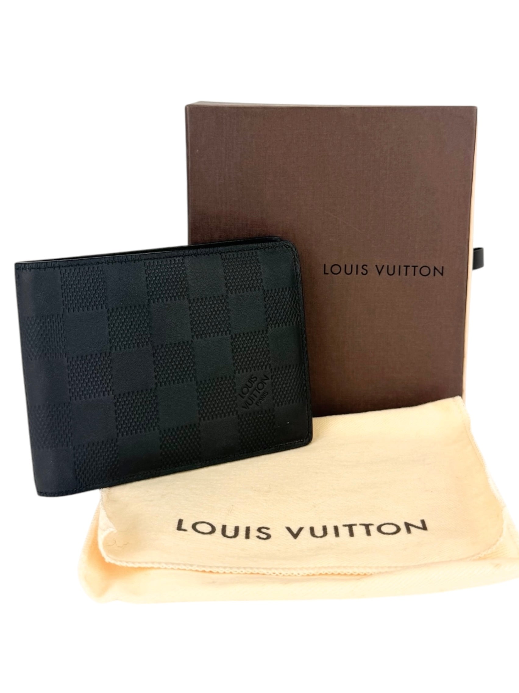 Louis Vuitton Onyx Leather Damier Infiniti Porterfeuille Wallet