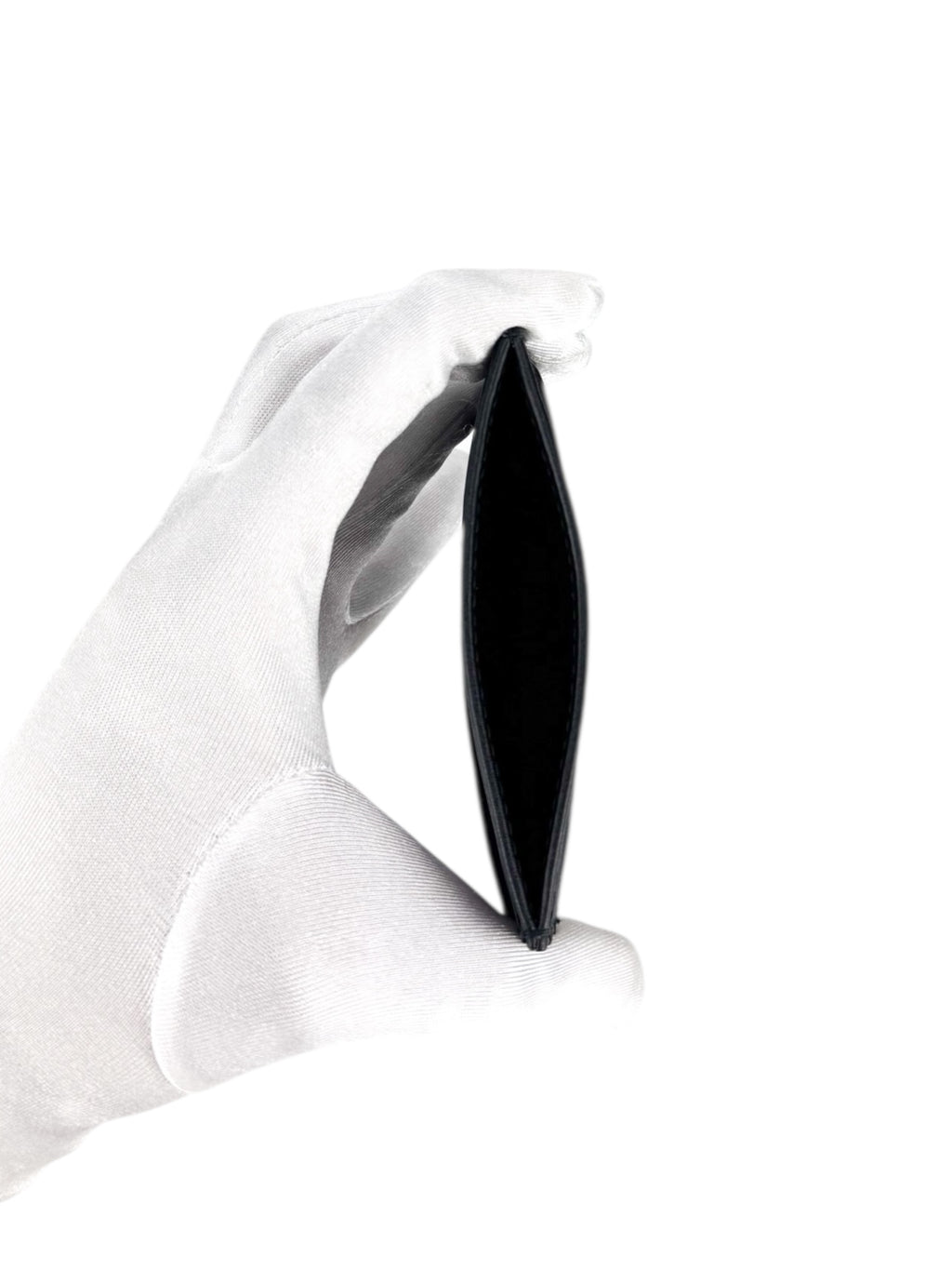 Gucci Black GG Matelasse Chevron Marmont Card Case