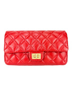 Chanel Red Lambskin Leather Reissue 2.55 Belt Bag