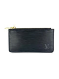 Louis Vuitton Noir Epi Leather Pochette Cles Coin Case