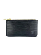 Louis Vuitton Noir Epi Leather Pochette Cles Coin Case