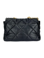 Chanel Black Lambskin Leather 19 Large