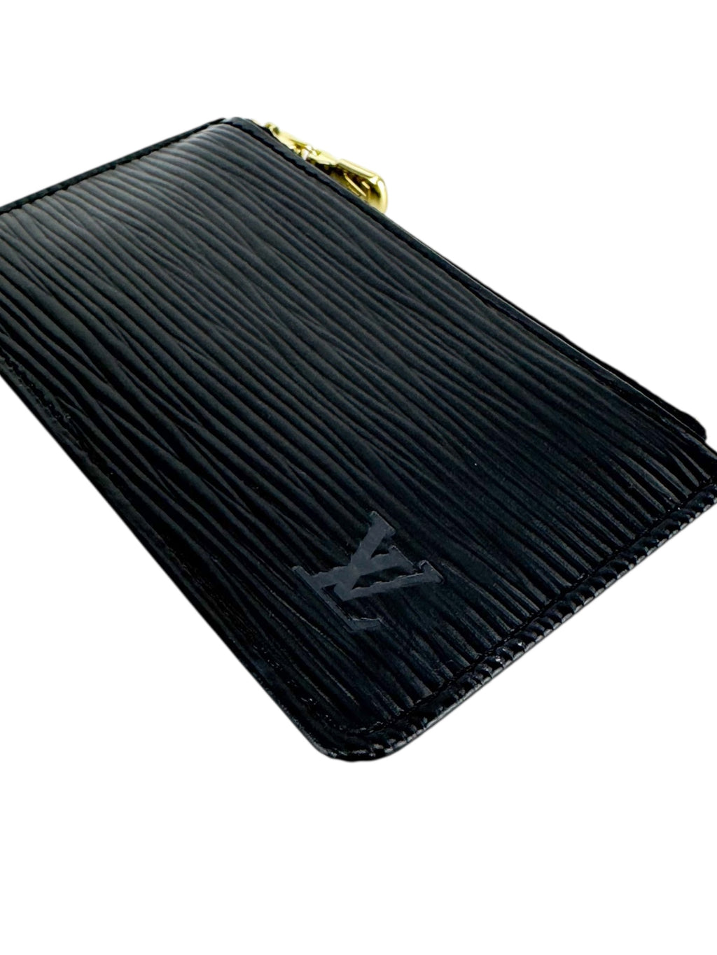 Louis Vuitton Noir Epi Leather Pochette Cles Coin Case