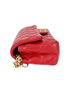 Chanel Red Lambskin Leather Reissue 2.55 Belt Bag
