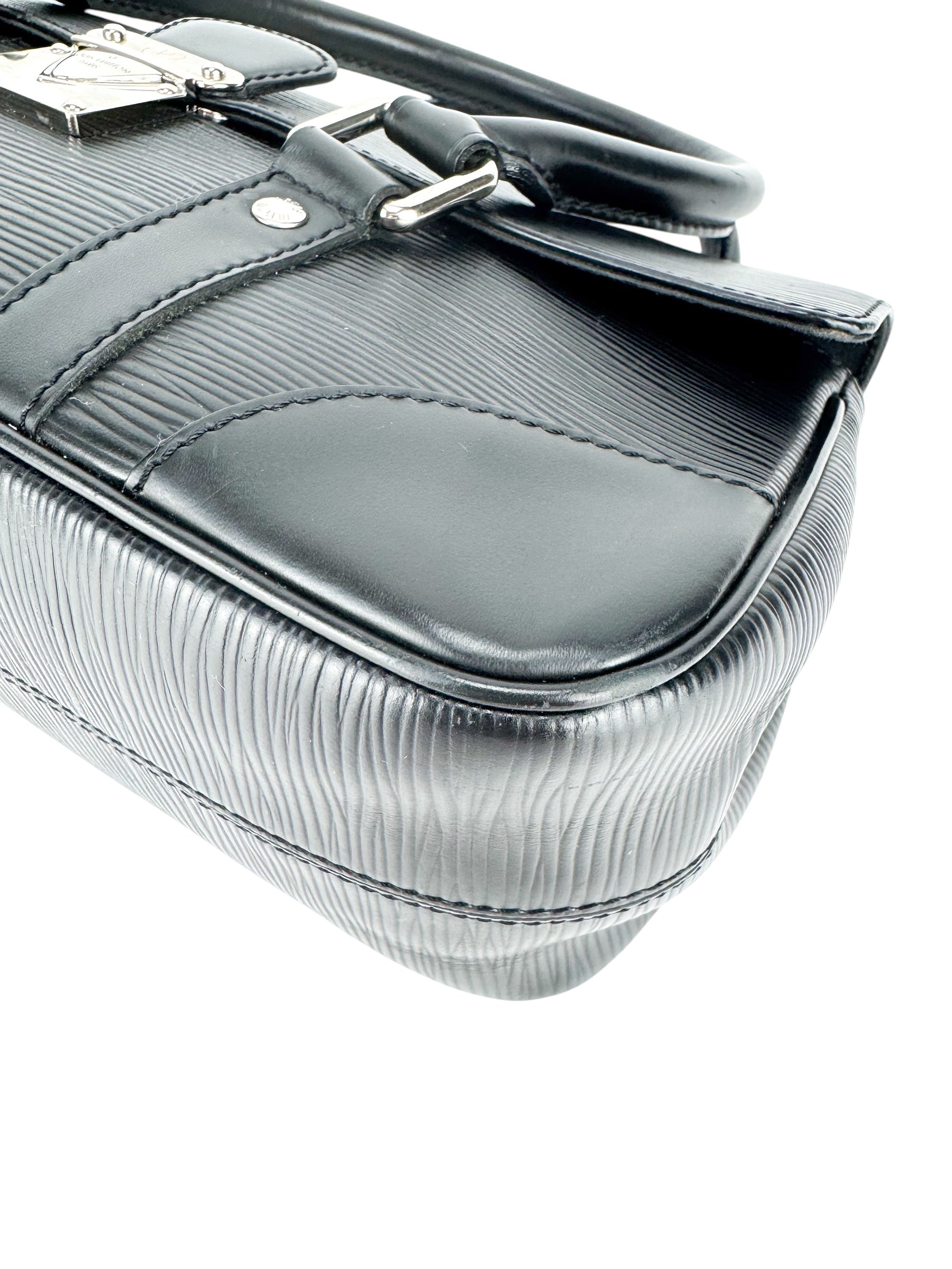 Louis Vuitton Black Epi Leather Segur Top Handle Bag