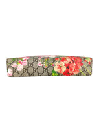 Gucci Pink and Beige Coated Canvas GG Supreme Blooms Pouch