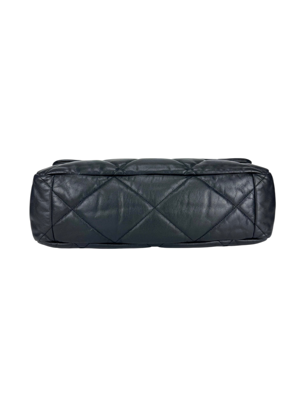 Chanel Black Lambskin Leather 19 Large