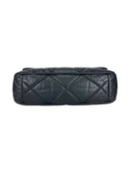 Chanel Black Lambskin Leather 19 Large