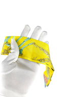 Hermes Yellow Bride de Gala Silk Twilly