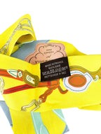 Hermes Yellow Bride de Gala Silk Twilly